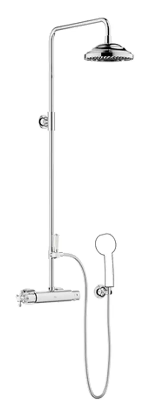 DORNBRACHT Shower Pipe mit Brause-Thermostat MADISON 34458360 Dark Platinum gebürstet, 34458360-99, Artikel in Kategorie